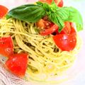 いちごレッド's cooksnap of when they made スパゲティジェノベーゼ.