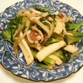 はなもも★'s cooksnap of when they made セロリとイカの塩麹炒め.