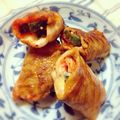 chamisul's cooksnap of when they made チーズとキムチがとろけるゴーヤの肉巻き.