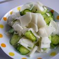 キテレツ・コロ助's cooksnap of when they made さっぱり★大根ときゅうりの大葉塩サラダ.