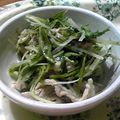 uneune's cooksnap of when they made ＊水菜とブタ肉のみそ煮＊.