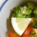 cyoco202's cooksnap of when they made オクラとトマトの簡単和え物.