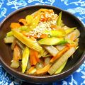 シャンプーハット's cooksnap of when they made グリーンアスパラと蒟蒻のきんぴら炒め.