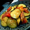 aki0314o's cooksnap of when they made 簡単♪ズッキーニのトマト炒め.