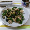 ライムパパン's cooksnap of when they made 妄想レシピ　なすピーマン　カレー炒め.