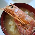 NEKOほっぺ's cooksnap of when they made 簡単海鮮味噌汁〜海老の味噌汁〜.