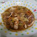 yuinosuke's cooksnap of when they made 辛うまッ♡イカとお肉の韓国風炒め♪♫♪.