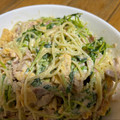 柴犬のお顔☆'s cooksnap of when they made 簡単♡我が家のサラスパ♡.
