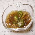 やまうさ's cooksnap of when they made オクラとなめこのジュレ和え.