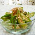 ちー（・＿・）'s cooksnap of when they made オクラのかつお節和え（ポン酢しょうゆで）.