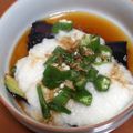 ゆうこデラックス2's cooksnap of when they made 揚げ茄子とオクラ長芋の冷蕎麦.