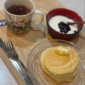 カナイ。's cooksnap of when they made 米粉100%ふわふわパンケーキ.