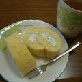 りえねこ's cooksnap of when they made おさつクリームのロールケーキ.