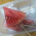 れいちえる。's cooksnap of when they made 夏はコレ！凍らせるだけ☆すいかバー♪.