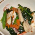 ゆずたんママ's cooksnap of when they made イカげそとほうれん草炒め.