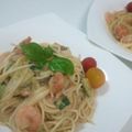 blo7's cooksnap of when they made アボカドとエビのパスタ　バジリコ風味.