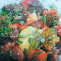 くらりねつ's cooksnap of when they made マグロとトマトの夏ユッケ♪さっぱりピリ辛.