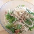 pecochan's cooksnap of when they made サバ味噌とレタスのそうめん.