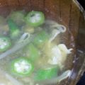 ちゃんさくら's cooksnap of when they made オクラの味噌汁【検索TOP10入 感謝】.