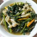suay's cooksnap of when they made 簡単☆めんつゆで小松菜しめじ和え☆彡.