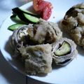 ぶっちゃらまま's cooksnap of when they made 茄子の肉巻きてんぷら.