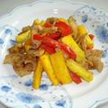 枝豆コロ助's cooksnap of when they made 豚肉とズッキーニのカレー炒め.