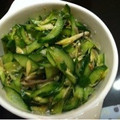 薬味PAD's cooksnap of when they made みょうがと胡瓜の塩ゴマ油和え〜.