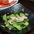 こん２'s cooksnap of when they made 鶏皮キュウリ.