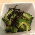 tamujun's cooksnap of when they made ゴーヤの塩こんぶ和え.