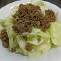 休憩中♪'s cooksnap of when they made 春キャベツのそぼろ　あんかけ.