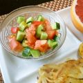 kemeta's cooksnap of when they made 朝食にも♪トマトときゅうりの角切りサラダ.