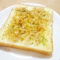 えるえる２８６'s cooksnap of when they made ✿カツオマヨ　トースト✿.