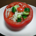 hitomiyasu's cooksnap of when they made トマトCUPのそうめん和え.