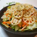 sacoママ's cooksnap of when they made 焼きれんこん入りサラダ.