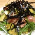 ロキねこ's cooksnap of when they made サーモンとアボカドのわさび醤油冷製パスタ.