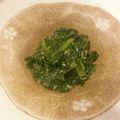 じまゆき's cooksnap of when they made 小松菜とモロヘイヤのナムルなごま和え.