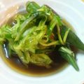 ｍｏｃｃｏ's cooksnap of when they made なすとオクラのお浸し☆山形「だし」風.
