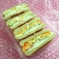 みなみんくっきんぐ's cooksnap of when they made クリチ・卵サラダ・カニカマのサンドイッチ.