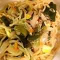 さくら11's cooksnap of when they made 豚・にら・もやし♪DE♪塩焼きそば.