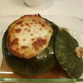 MaKo2mama's cooksnap of when they made まるごとかぼちゃグラタン.
