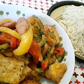 さぁ★たぁ★'s cooksnap of when they made 夏野菜☆ゴーヤと豚肉と厚揚げの甜麺醤炒め.