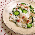 ちわここ's cooksnap of when they made しらすときゅうりの白梅酢のお寿司.
