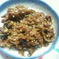 ComCom77's cooksnap of when they made ＊母直伝＊牛肉の甘辛炒め♬.