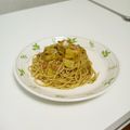 ニックネームはすでに's cooksnap of when they made スパゲティ　ジェノベーゼ.