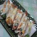 KUMI KUMI's cooksnap of when they made オクラ＆チーズ＆ハムのくるくる餃子.