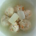 koma04's cooksnap of when they made 鶏団子の冬瓜餡かけ.