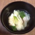 みかちゃまる's cooksnap of when they made 鶏と卵のワンタンスープ.