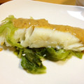 食いしん坊ネコ's cooksnap of when they made たらのキャベツ蒸し♪　柚子味噌マヨソース.