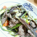 あやにょにょん's cooksnap of when they made 牛肉と茄子とオクラの炒め物.