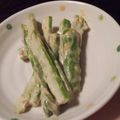 snuggle630's cooksnap of when they made レンジで簡単！！アスパラのゴママヨ和え.